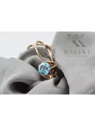 Vintage style Earrings Aquamarine Original Vintage 14K Rose Gold vec142r